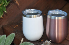 Load image into Gallery viewer, Double Wall Steel Tumbler (350ml) in Rose Gold or White