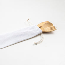 Load image into Gallery viewer, Bamboo Travel Cutlery Set