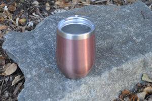 Double Wall Steel Tumbler (350ml) in Rose Gold or White
