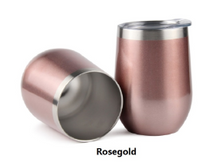 Load image into Gallery viewer, Double Wall Steel Tumbler (350ml) in Rose Gold or White