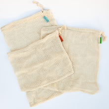 Load image into Gallery viewer, Cotton Mesh Bags (set of 3)